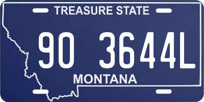 MT license plate 903644L