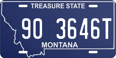MT license plate 903646T