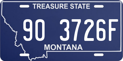 MT license plate 903726F