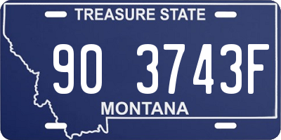 MT license plate 903743F