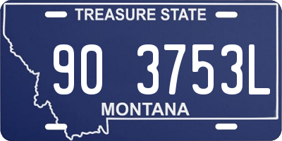 MT license plate 903753L