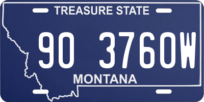 MT license plate 903760W
