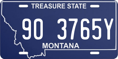 MT license plate 903765Y
