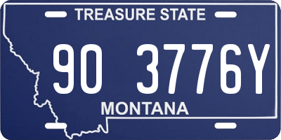MT license plate 903776Y