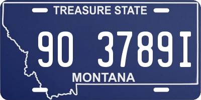 MT license plate 903789I