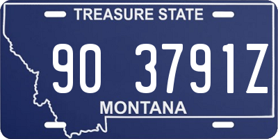 MT license plate 903791Z