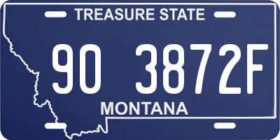 MT license plate 903872F