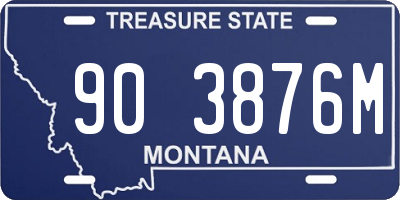 MT license plate 903876M