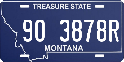MT license plate 903878R
