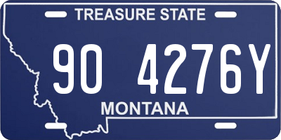 MT license plate 904276Y