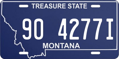 MT license plate 904277I