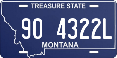 MT license plate 904322L