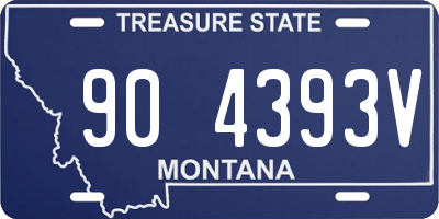MT license plate 904393V