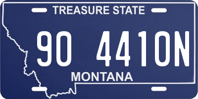 MT license plate 904410N