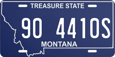 MT license plate 904410S