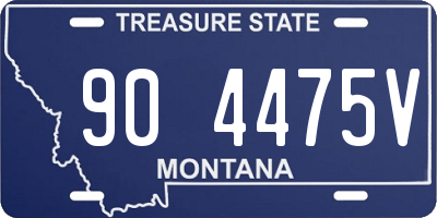 MT license plate 904475V