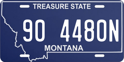 MT license plate 904480N