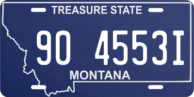 MT license plate 904553I