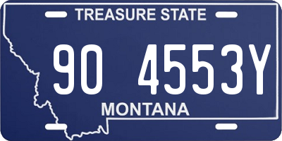 MT license plate 904553Y