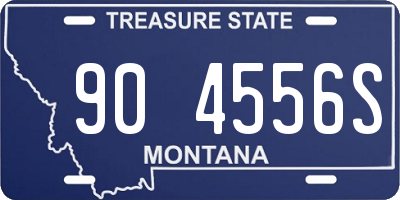 MT license plate 904556S
