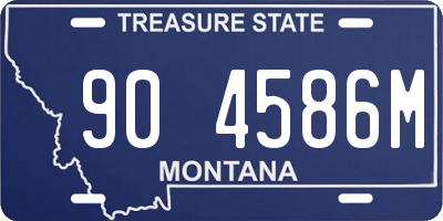 MT license plate 904586M
