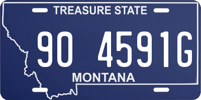 MT license plate 904591G