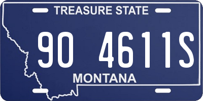 MT license plate 904611S