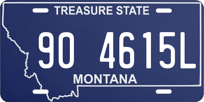 MT license plate 904615L