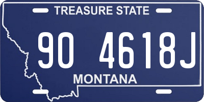MT license plate 904618J