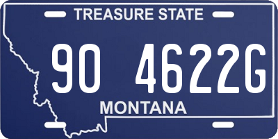 MT license plate 904622G