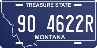 MT license plate 904622R