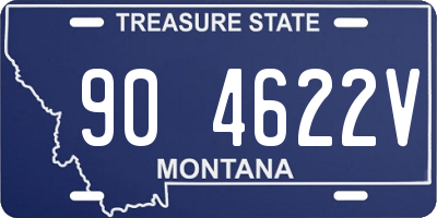 MT license plate 904622V