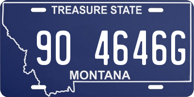 MT license plate 904646G