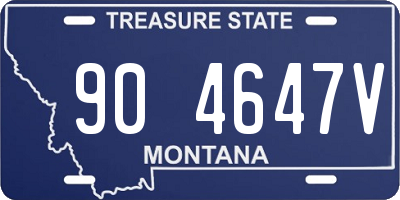 MT license plate 904647V