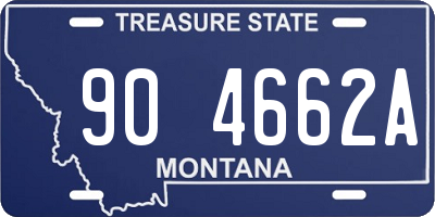 MT license plate 904662A