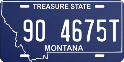 MT license plate 904675T