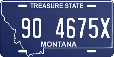 MT license plate 904675X