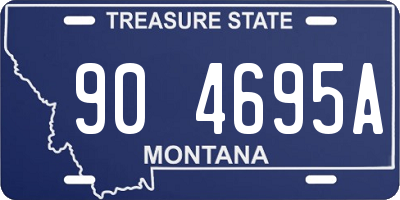 MT license plate 904695A