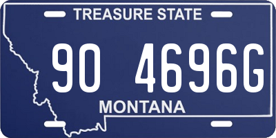 MT license plate 904696G