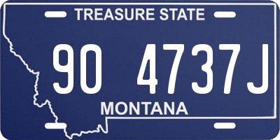 MT license plate 904737J
