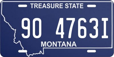 MT license plate 904763I