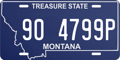 MT license plate 904799P