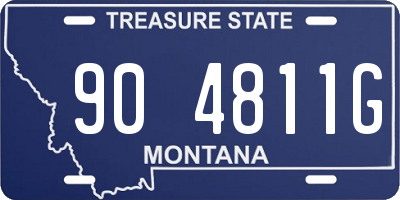 MT license plate 904811G