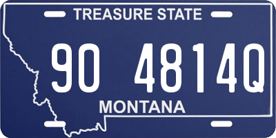 MT license plate 904814Q