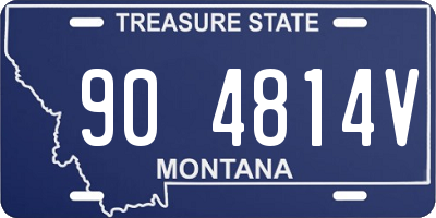 MT license plate 904814V