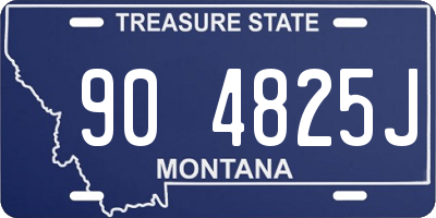 MT license plate 904825J