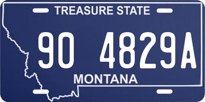 MT license plate 904829A