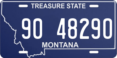 MT license plate 904829O