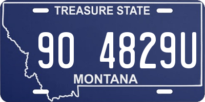 MT license plate 904829U