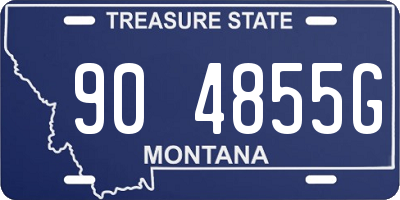 MT license plate 904855G